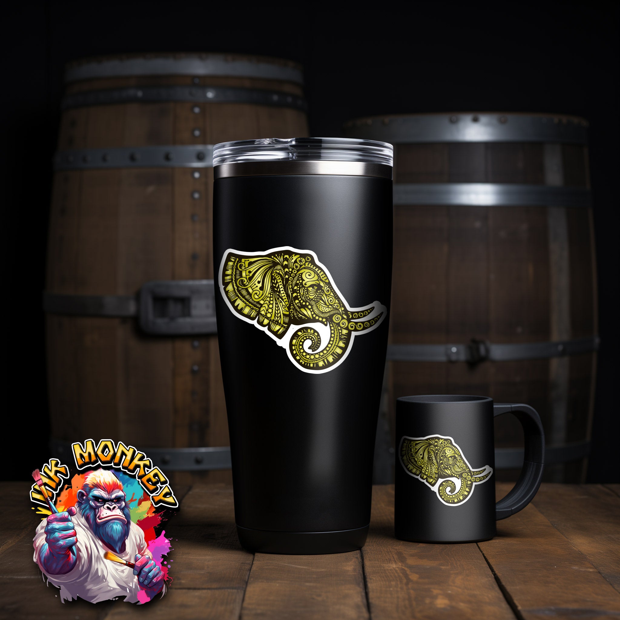 Golden Elephant - Decal